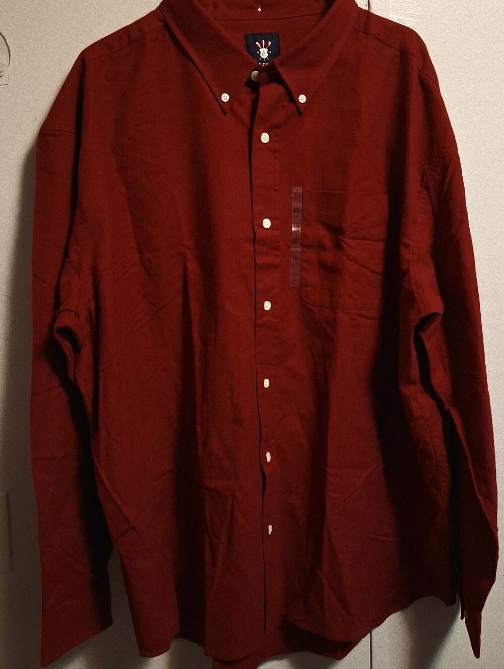 Men's Button-Down Shirt - Burgundy